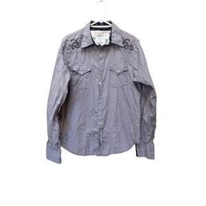 Guess - Men’s Button Down Shirt - Medium - Y2K Embroidered